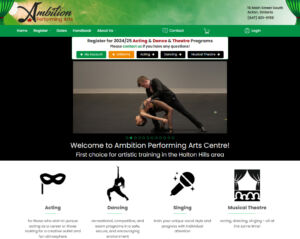 Dance School All in One Website & Marketing Solution