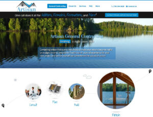 A website designed for general contracting company